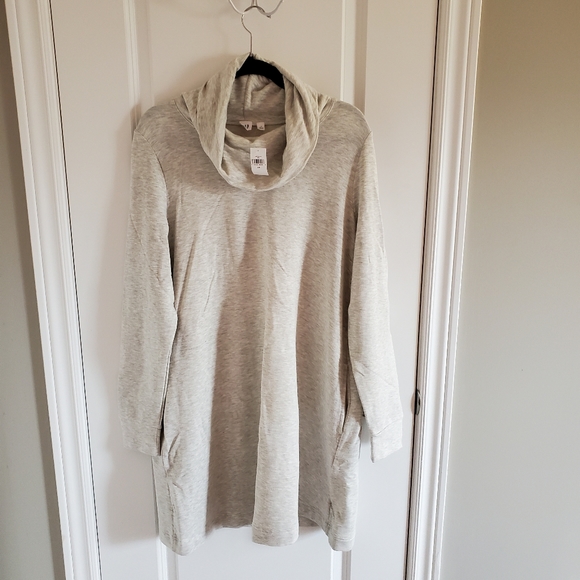 NWT GAP grey cowl neck swing sweatshirt size large - Picture 2 of 6